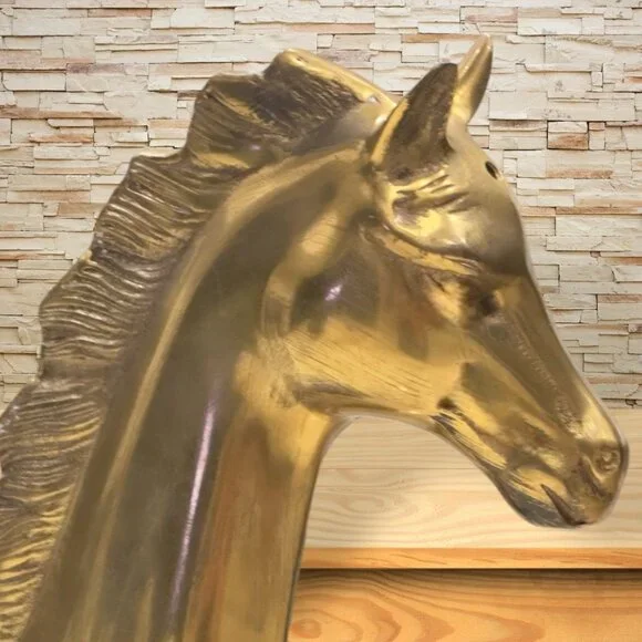 Vintage Brass Horse Statue - Picture 8 of 16